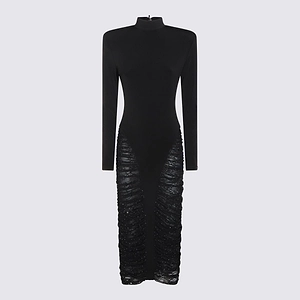 Nissa Ruched Panel Midi Dress