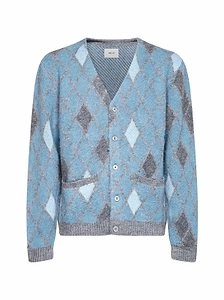 Nn.07 Argyle Knit Cardigan