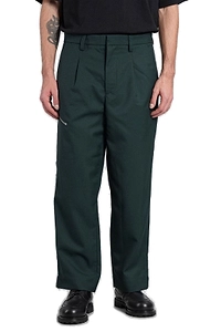 Peacemaker Pleated Front Zip Detailed Trousers