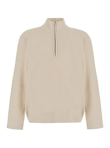 Danny Ribbed Zip Knitted Sweater
