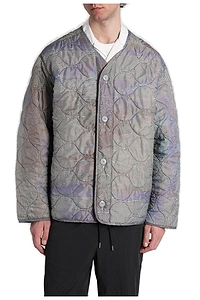 Oamc Peacemaker V-Neck Buttoned Quilted Jacket