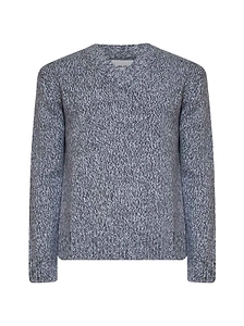Nn.07 Marled V-Neck Knitted Sweater