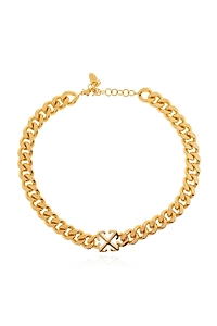Logo Chain Short Necklace