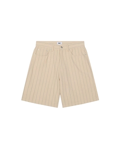 Stripe Baggy Denim Shorts