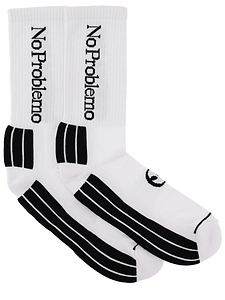 No Problemo Logo Crew Socks