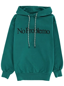 No Problemo Logo Print Hoodie