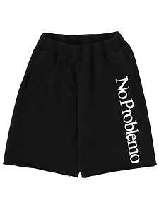 No Problemo Logo Print Shorts