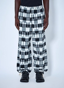 Ikat Check Drawstring Pants