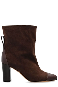 Odissi Cap-Toe Heeled Ankle Boots