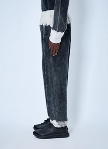 Nomarythm Textile Hand Dye Contrast Cuff Pants