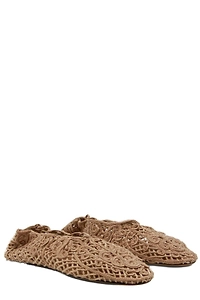 Odissi Cutout Woven Flat Shoes