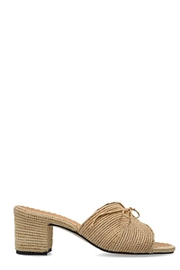 Odissi Knotted Bow Heeled Mules