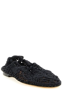 Odissi Iris Crochet Ballet Flats