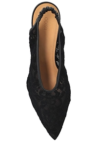 Odissi Slingback Lace Heeled Pumps