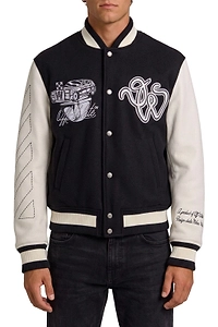 Cat Off Varsity Jacket