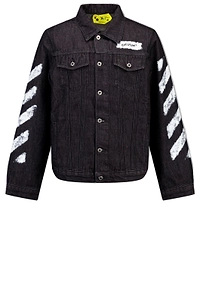 Off-White Kids Diagonal Sponge Denim Jacket