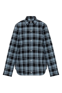 Checked Flannel Padded Overshirt