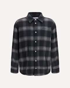 Off-White Checked Padded Jacket
