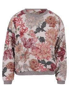 Noumeno Concept Floral-Print Crewneck Sweatshirt