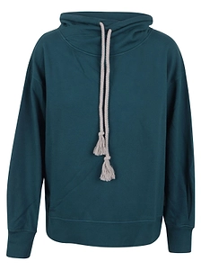 Noumeno Concept Tassel-Drawstring Funnel Neck Hoodie