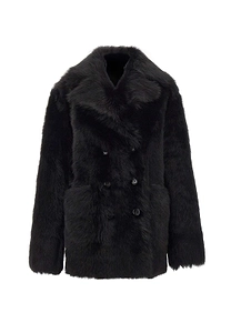Rakel Double-Breasted Shearling Coat