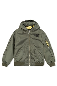 Off-White Kids Logo Hooded Jacket
