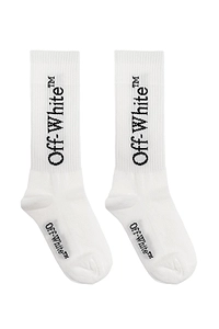 Off-White Kids Logo Intarsia Bookish Long Socks