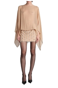 Nué Nymph Embellished Crewneck Mini Dress