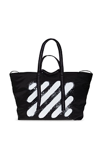 Diagonal Spray Top Handle Bag