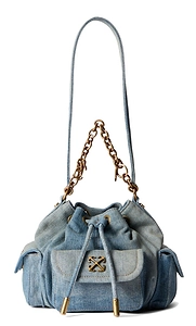 Off-White Dumbo B Bucket Bag Denim Shoulder Bag