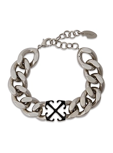 Enamel Arrow Curb Chained Bracelet