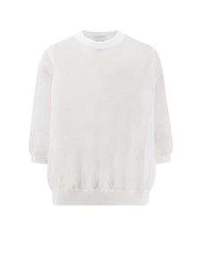 Nude Oversized 3/4 Sleeve Knitted Top