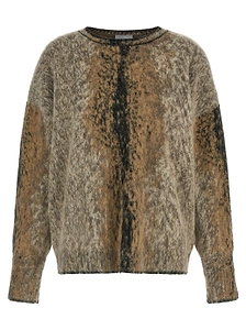 Nude Oversized Abstract Knit Sweater