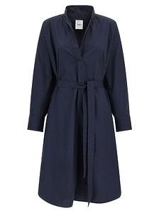 Nude Oversized Midi Shirt Dress
