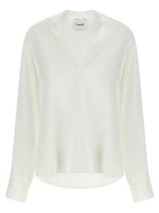 Nude Relaxed V-Neck Top