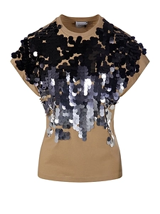 Sequinned Short-Sleeve T-Shirt