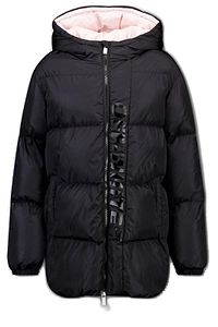 Off-White Kids Padded Hooded Long Coat