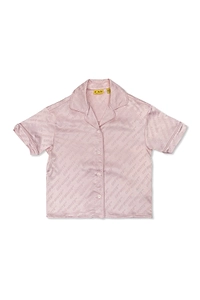 Off-White Kids Patterned Satin Shirt