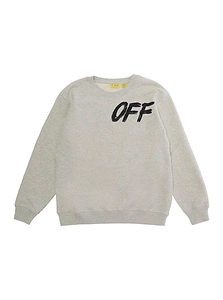 Off-White Kids Sharedlogocrewneck Logo Sweatshirt