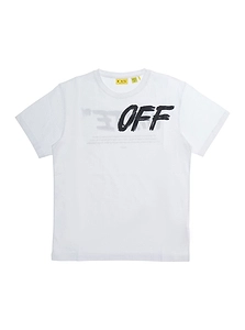 Off-White Kids Sharedlogotees Logo T-Shirt