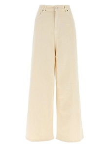 Nude Wide-Leg Jeans