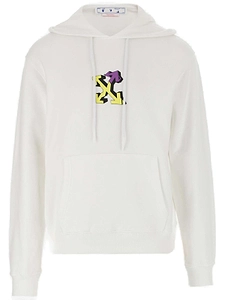 Off-White Graffiti-Printed Drawstring Hoodie