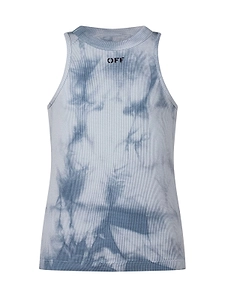 Tie-Dye-Effect Sleeveless Vest
