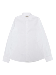 Nupkeet Long-Sleeved Curved Hem Shirt