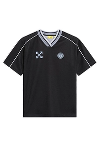 Off-White Kids V-Neck Logo Printed T-Shirt