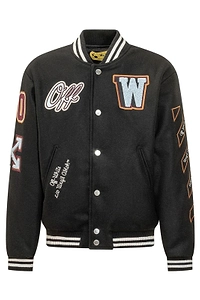 Off-White Kids W Patch Varsity Jacket