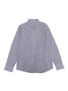 Nupkeet Striped Curved Hem Shirt