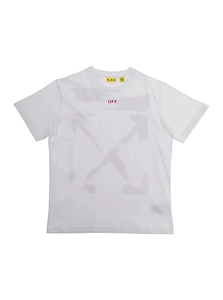 Off-White Kids Logo Printed Crewneck T-Shirt
