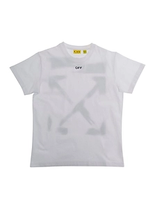 Off-White Kids Logo Printed Crewneck T-Shirt
