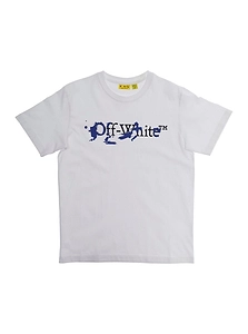 Off-White Kids Big Bookish Splat Ink Crewneck T-Shirt